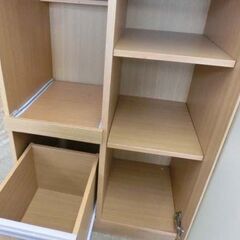 レンジ台 幅60 高さ89 ナチュラル やや難あり キッチン収納 レンジボード レンジラック キッチンラック 棚 札幌 西野店の画像