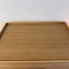 　無印　重なる竹材長方形ボックス　中の画像