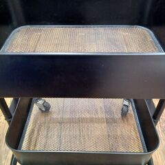 ★リユースのサカイ水戸店★  キャスター付きワゴン ブラック H85×D35×W42.5 クリーニング済み MT6384の画像