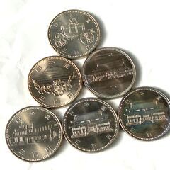 【コレクション】　記念硬貨６枚の画像