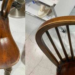 H25★アンティークチェア★ウィンザーチェア W43cm オーク 無垢材 イギリス 英国風 イス ダイニングチェア 椅子の画像