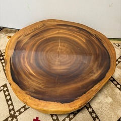 一枚板 テーブル モンキーポッド 輪切 座卓の画像