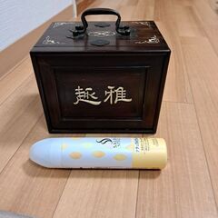 購入希望者様とやり取り中。木製小箱(３段引き出し)の画像