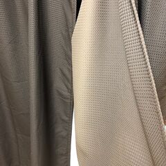 コーナン カーテン ダークブラウン2枚組 182×142 フック付き良品の画像