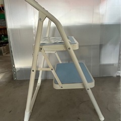 山善 座れる踏み台 YST-2(BL)の画像