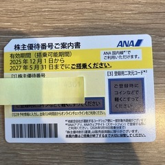 ANA優待券です。バラ売り可の画像