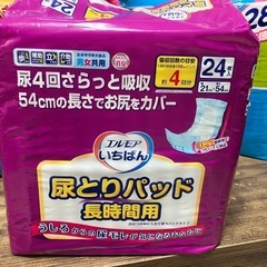 アテント背モレ横モレ防ぐテープ式28枚、尿とりパッド長時間用24枚の画像