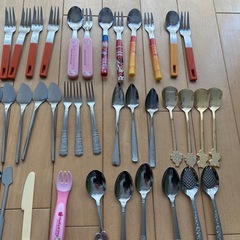 カトラリーまとめ売り　スプーン　フォーク　箸　マドラーなどの画像