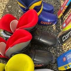 スキー4、スキーブーツ3セットの画像