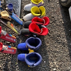 スキー4、スキーブーツ3セットの画像