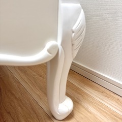 【 定価約10万円 】【 即日取りに来られる方限定 】猫足 アンティーク ロココ調 セミダブルベッド  マッドレス付きの画像