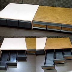 昭和レトロ カセットテープケース 収納ボックス 4台セット カセットテープ収納 オブジェ 撮影小物 札幌市 新道東店の画像