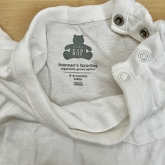 3-6month babygap ロンパース　ホワイトの画像