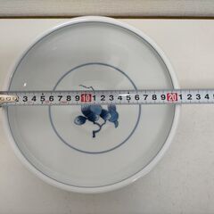 其泉 染錦柿絵鹿子文様の銘々皿5枚と大鉢のセット。和食・来客用に最適有田焼 保管箱あり良品　251125-7Aの画像