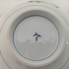 其泉 染錦柿絵鹿子文様の銘々皿5枚と大鉢のセット。和食・来客用に最適有田焼 保管箱あり良品　251125-7Aの画像