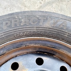 タイヤ　スチールホイール　4本の画像