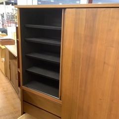 岡家具 スライド扉カップボード オフタイム【トレファク 川越店】の画像