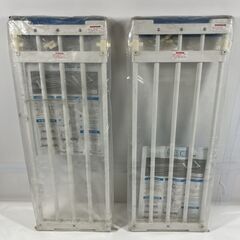 未開封 アイリスオーヤマ 伸縮棚 2個セット キッチン ランドリー 収納棚 ホワイト 幅65cm～95cm×奥行24cm の画像