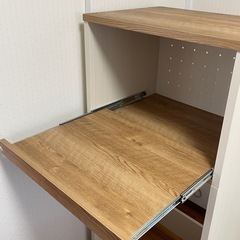 ゴミ箱収納付キッチンラックの画像