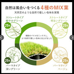 【新品未使用】人工芝 防草機能一体化 1×20m　芝丈38mmの画像