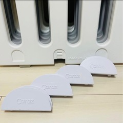 お問い合わせ多数いただいてます‼️Caraz ベビーサークル　8枚　グレー✖️ホワイトの画像