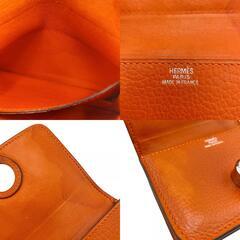 エルメス HERMES カードケース ドゴン オレンジの画像