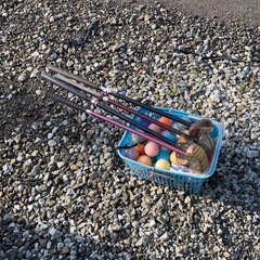 パークゴルフスティック、ボールセットの画像