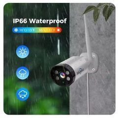 300 万画素カメラ 4台新品Hiseeu  Wi-Fi  監視システム セット 16CHの画像