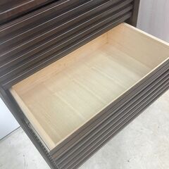 UNICO風 キャビネット タンス収納 衣類収納 桐天然木材 ハイチェストの画像