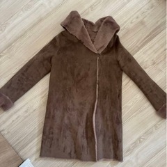 URBAN RESEARCH ROSSOフェイクムートンコート ブラウンの画像