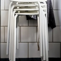 丸椅子　白の画像