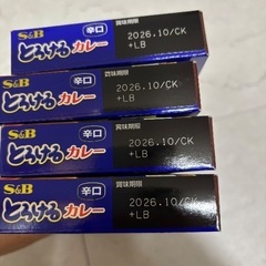 エスビーS&B とろけるカレー　辛口4箱の画像