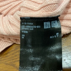 ユニクロ　レディースリブニット　コットンカシミヤ　Mサイズの画像