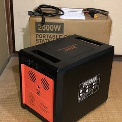 美品！大容量2300Whポータブル電源　UPS、パススルー充電、高速充電、リン酸鉄の画像