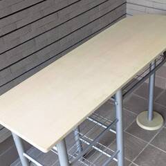 カウンターテーブル☆中古家具 作業台に☆キッチンテーブル 収納 の画像