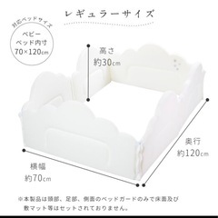 PUPPAPUPO ベビー ベッドガード の画像