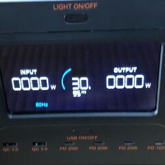 美品！大容量2300Whポータブル電源　UPS、パススルー充電、高速充電、リン酸鉄の画像