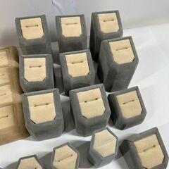 未使用 指輪ケース リングケース 49個セット 展示 ジュエリーショップ 貴金属店 店舗 業務の画像