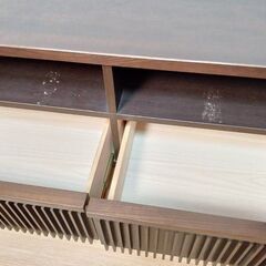 【B431】テレビボード　テレビ台　引き出し　幅100㎝　現状品の画像