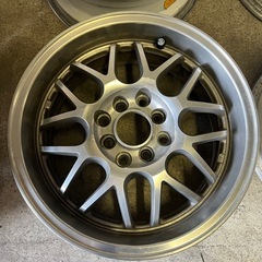 お話中　HART ホイール　15インチ　深リム　6.5JJ ＋32 4Hマルチの画像