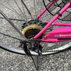 中古自転車　26インチ　オートライト　6段ギア　新品リング錠付き　　　の画像