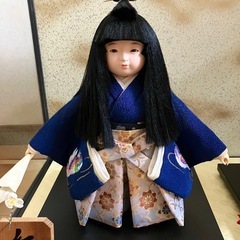 日本人形 稚見 雛人形 ペアガラスケース 紅白 梅 寿宝作 目立った傷や汚れなしの画像