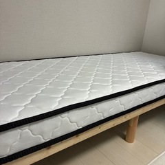 セミシングルベッド+マットレスの画像