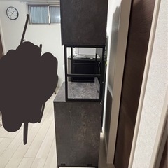 食器棚 キッチンボード ゴミ箱収納の画像