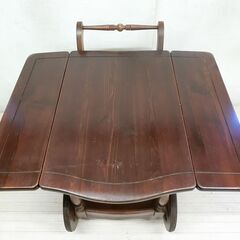アンティークワゴン バタフライテーブルの画像