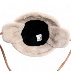 【新品】 キッズ 帽子 ファーハット ピンク 54の画像