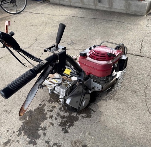 A-253△ v 岐阜発/ 共立/ ウイングモア/ AZ660/ 草刈機/ 自走式/ エンジン始動/ ロータリーvベルト切れ/ 現状品/ 管20u/ R7.11/13 △