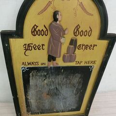 アンティークオブジェ　ウッドボード 木看板の画像