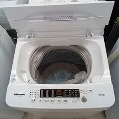 リユースのサカイ栃木店★ジモティ割あり★ Hisense 洗濯機 HW-K45E 4.5kg 22年製 動作確認／クリーニング済み TC11720の画像
