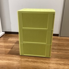 スチール三段ケース【町田市再生家具】　1125Ｂの画像